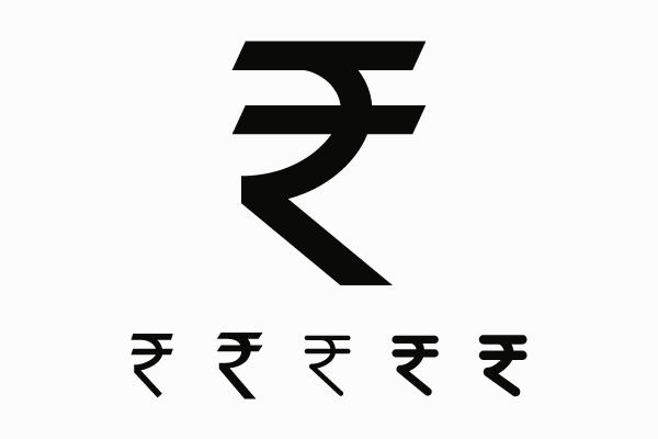 インドの通貨ルピーの記号