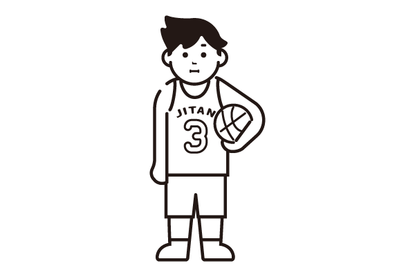 バスケットボールの選手2