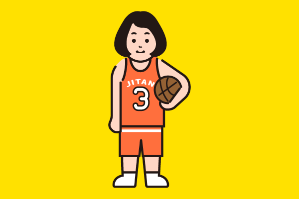バスケットボールの選手5