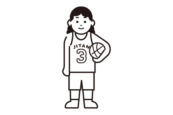 バスケットボールの選手6