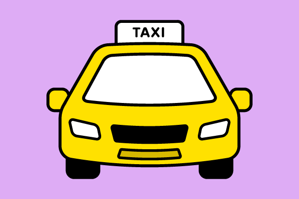 タクシー正面図6