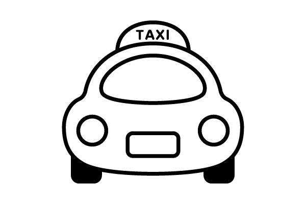 タクシー線画アイコン