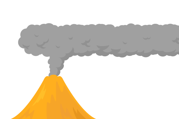 噴火する火山3