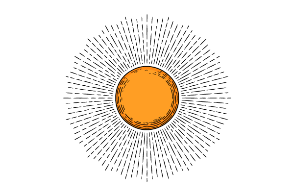 太陽のイラスト18