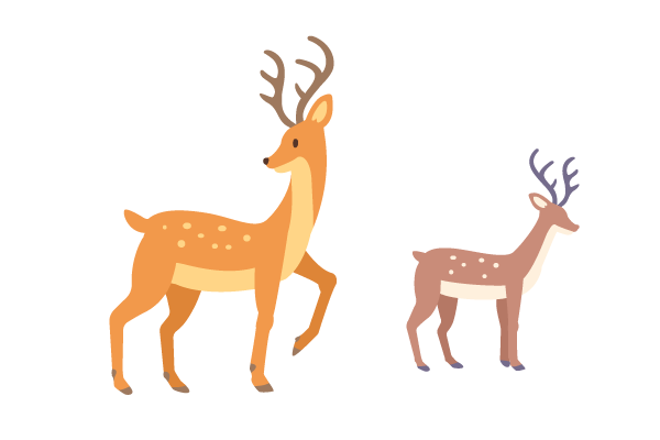 鹿のイラスト14